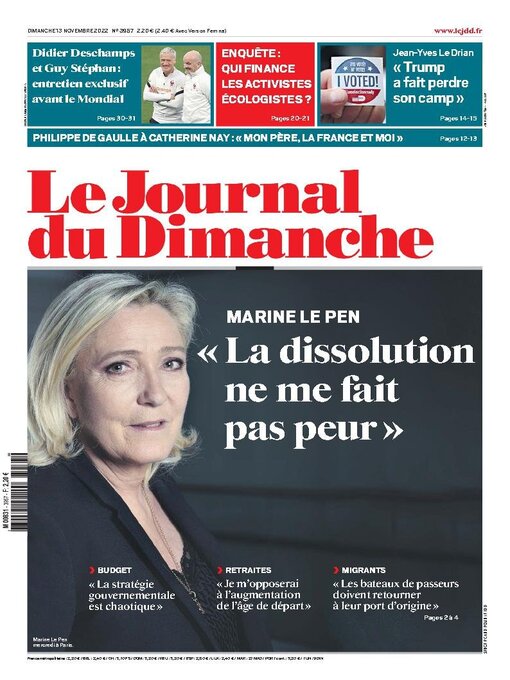Title details for Le Journal du dimanche by Lagardere Media News - Available